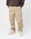 Loiter Sketch Cargo Pants Off White
