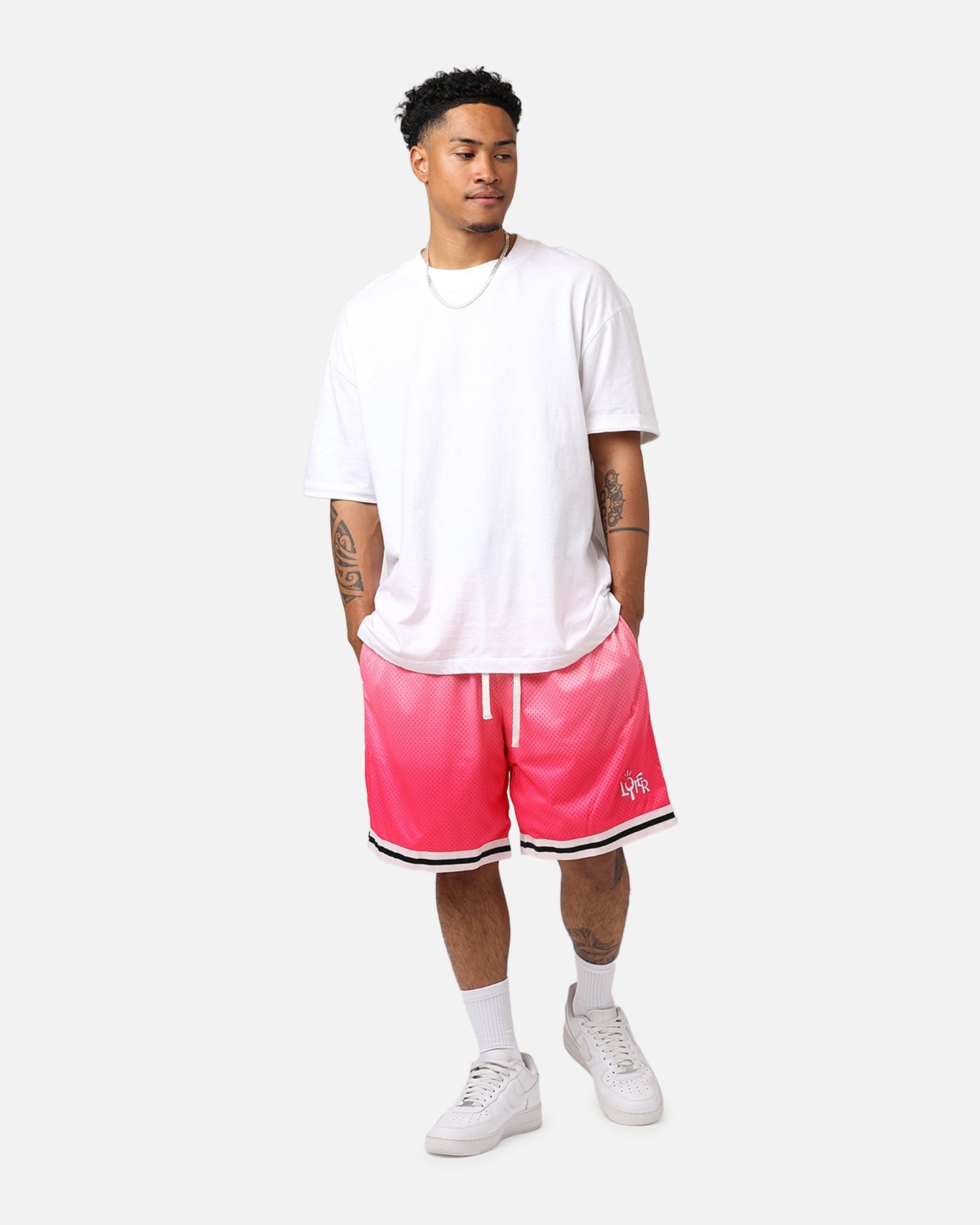 Loiter Gradient Basketball Shorts Pink