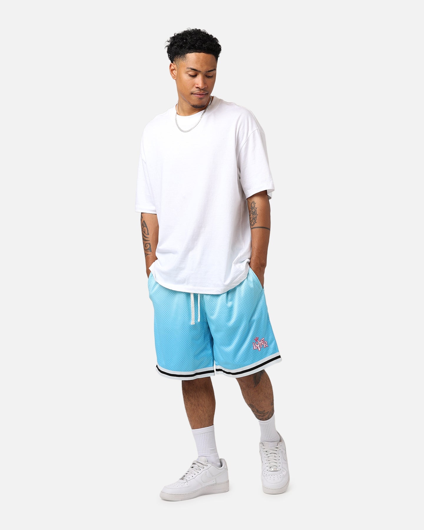 Loiter Gradient Basketball Shorts Blue