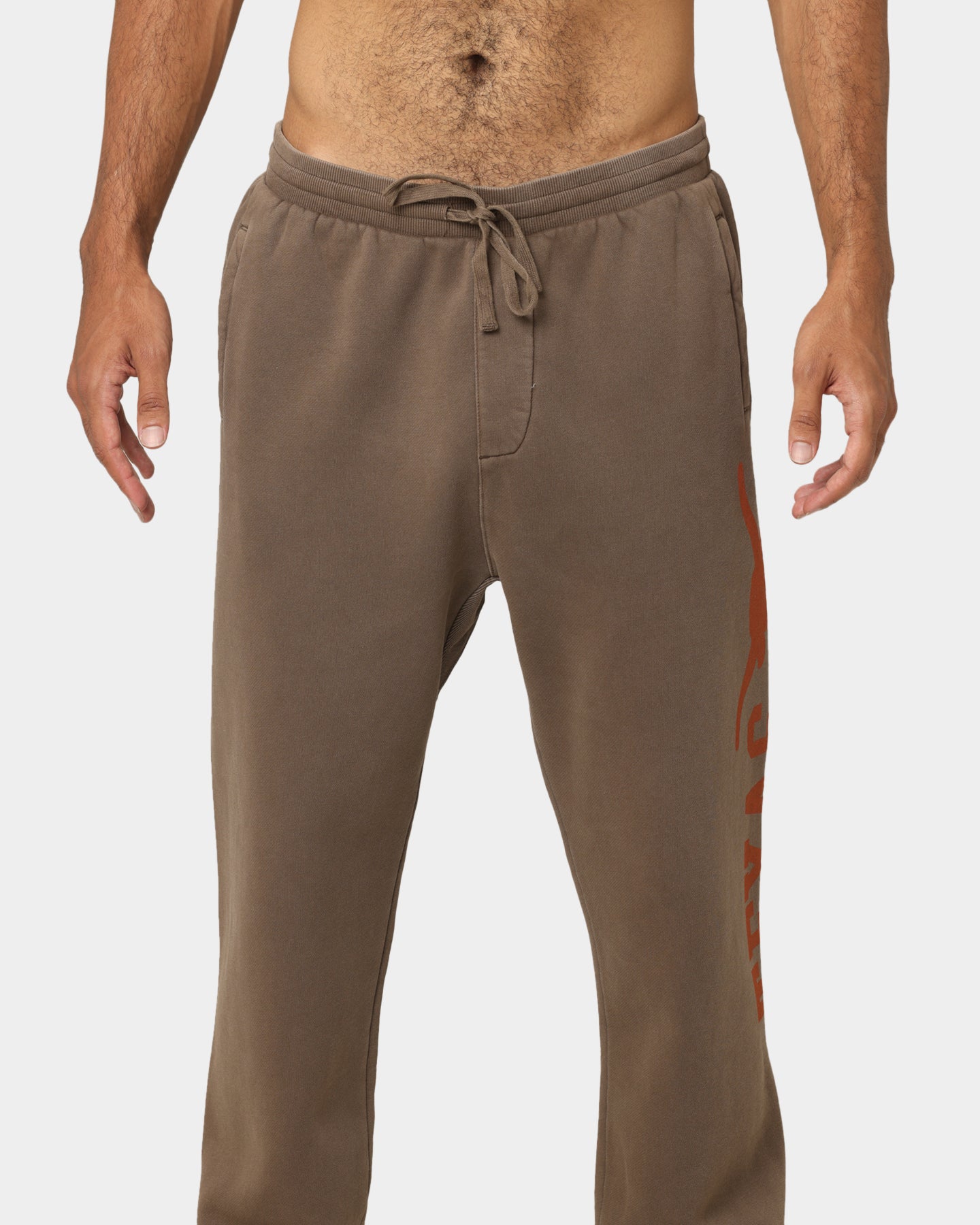 National Collegiate Athletic ASSC Texas Longhorns Vintage Baggy Track Pants Washed Chocolate