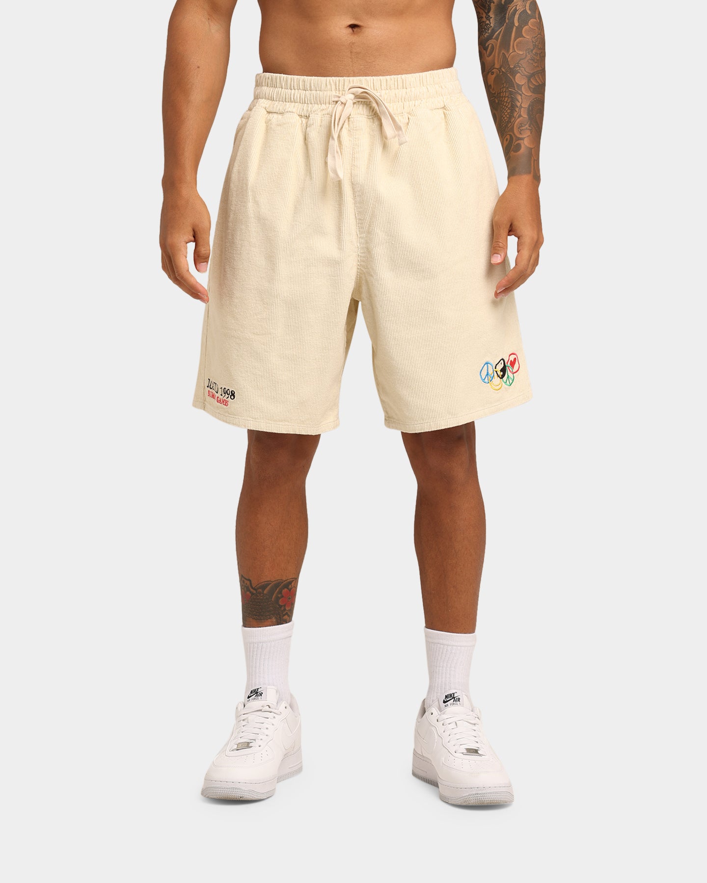 Loiter Tribute Walk Shorts Off White