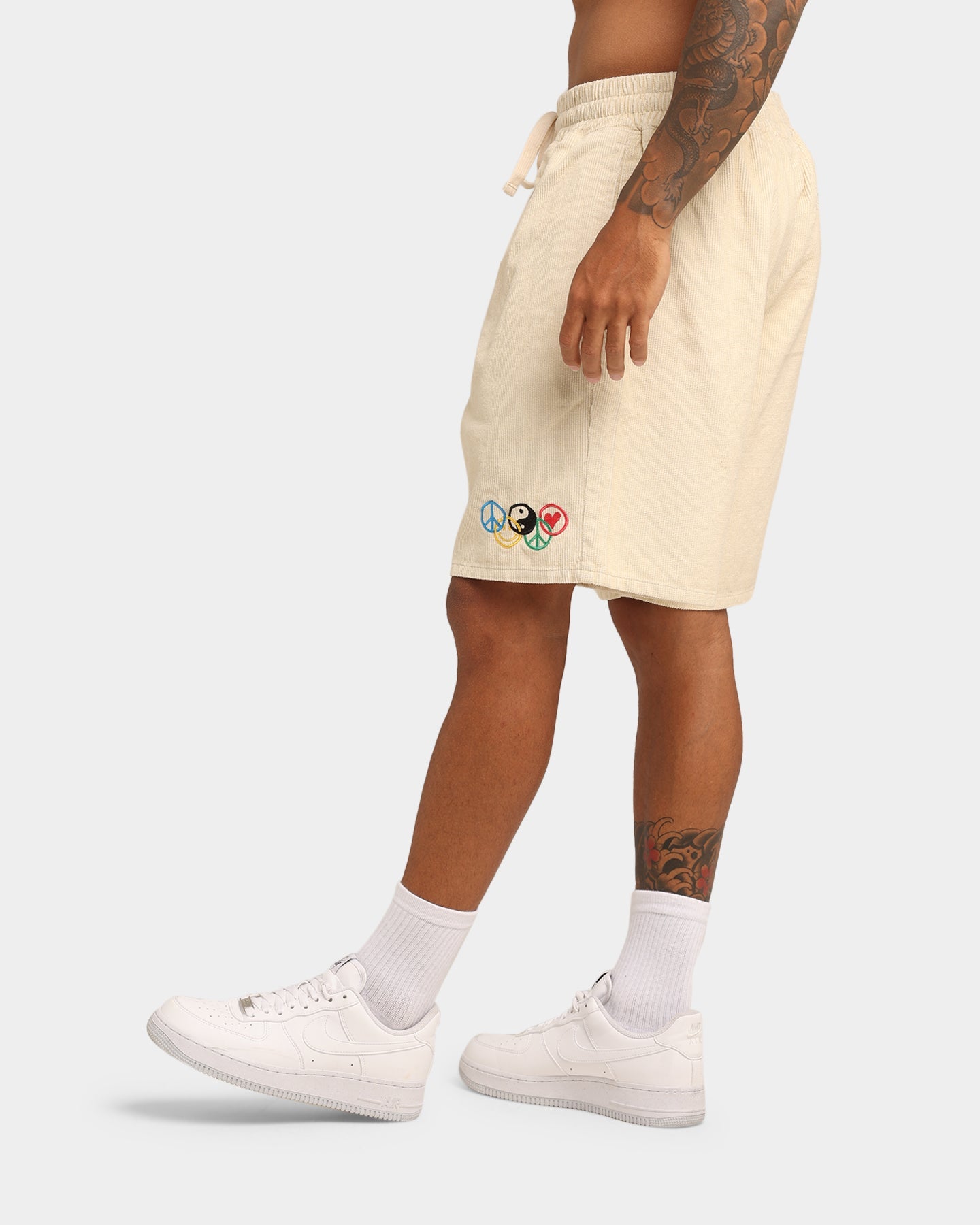 Loiter Tribute Walk Shorts Off White