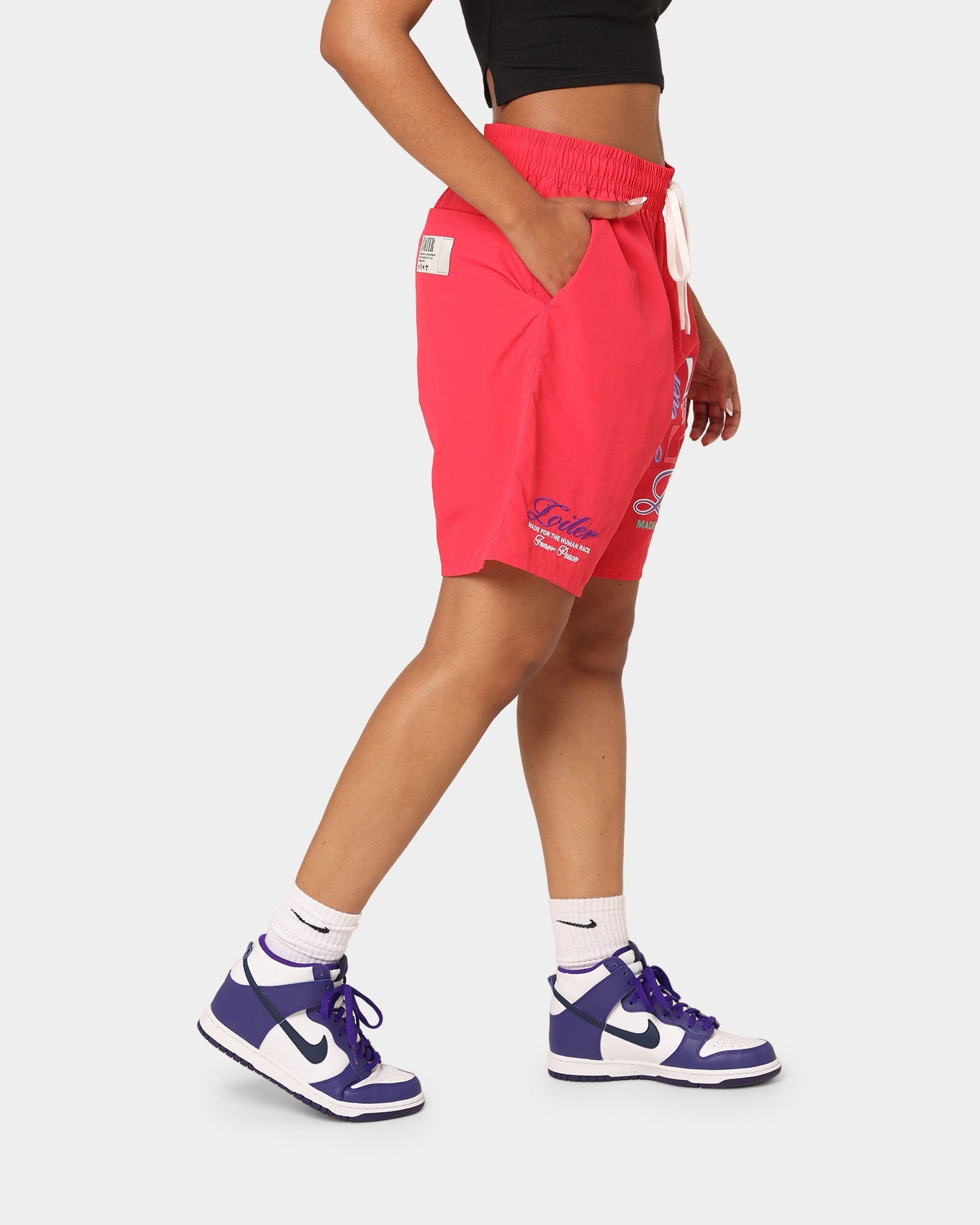 Loiter Forbidden Walk Shorts Red