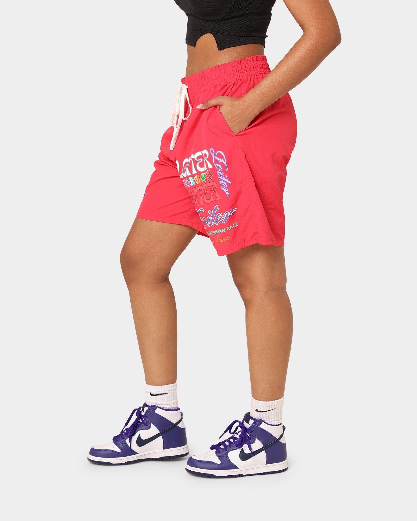 Loiter Forbidden Walk Shorts Red