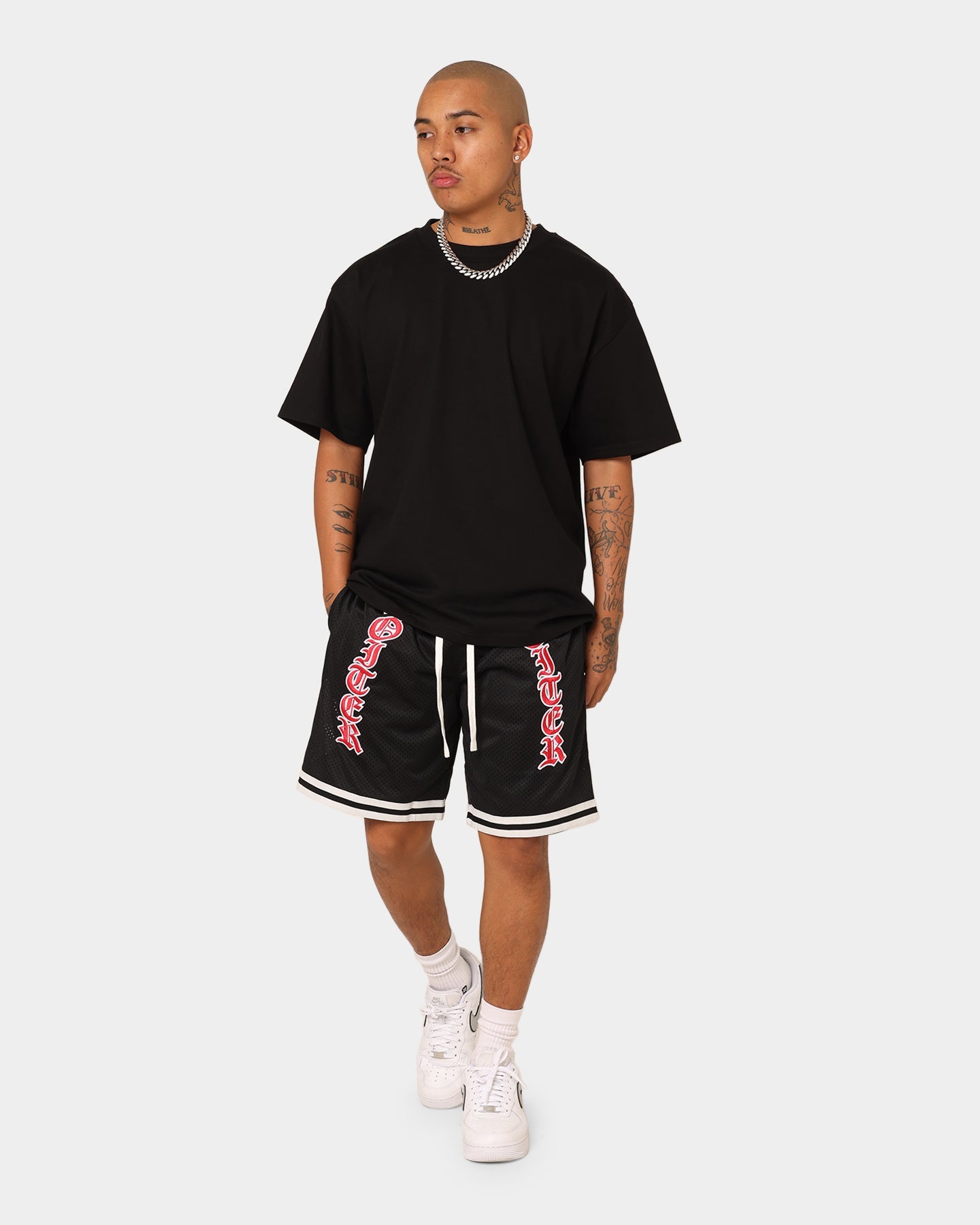 Loiter Script Ball Shorts Black