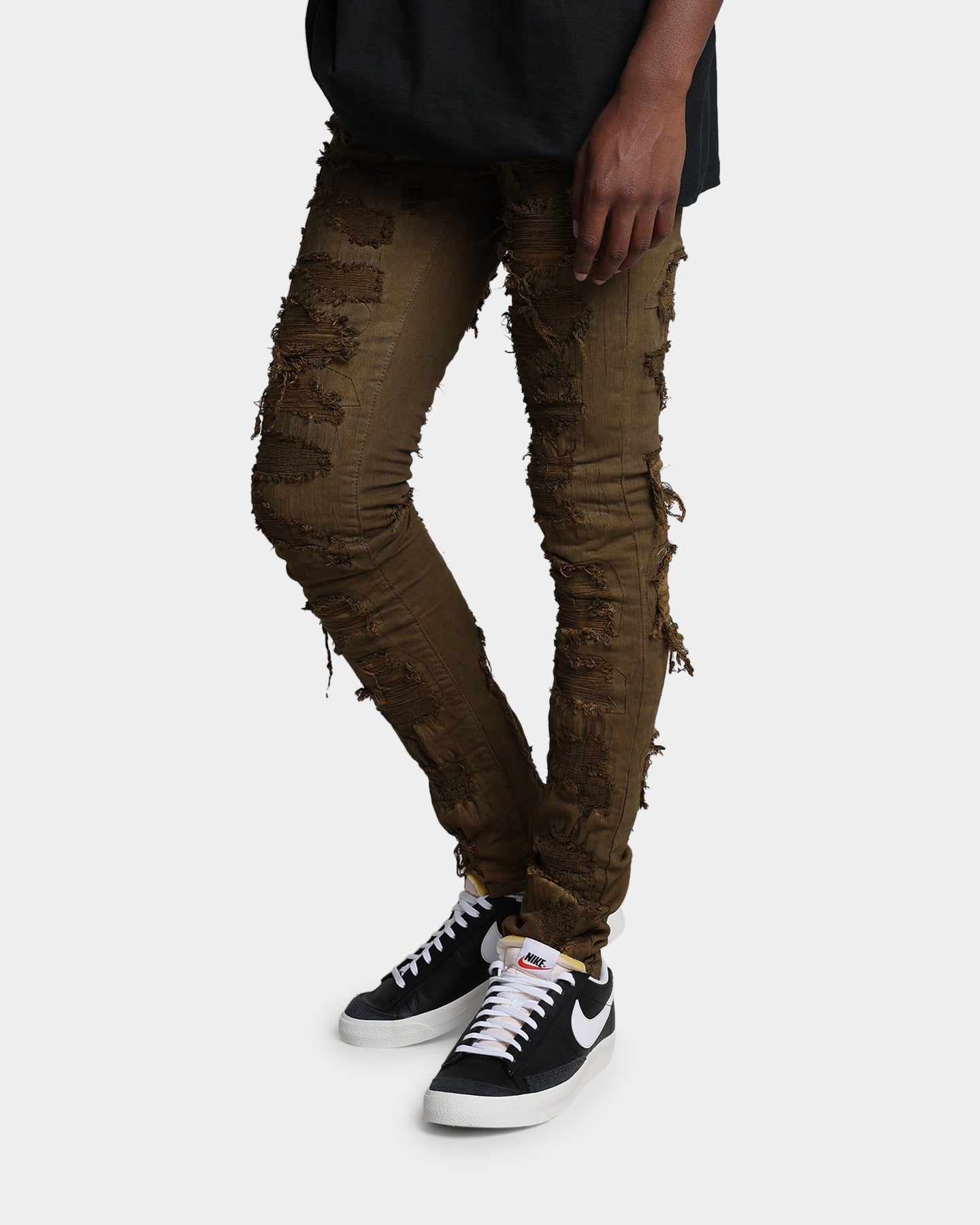 MNML X289 Skinny Denim Pants Brown