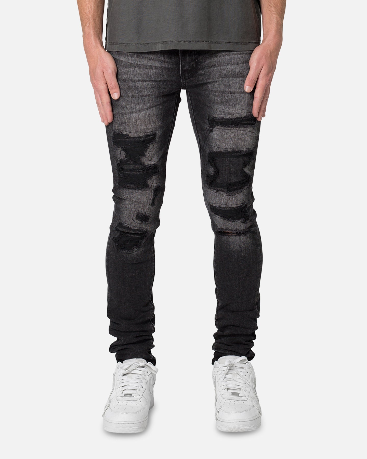MNML X539 Skinny Denim Jeans Black