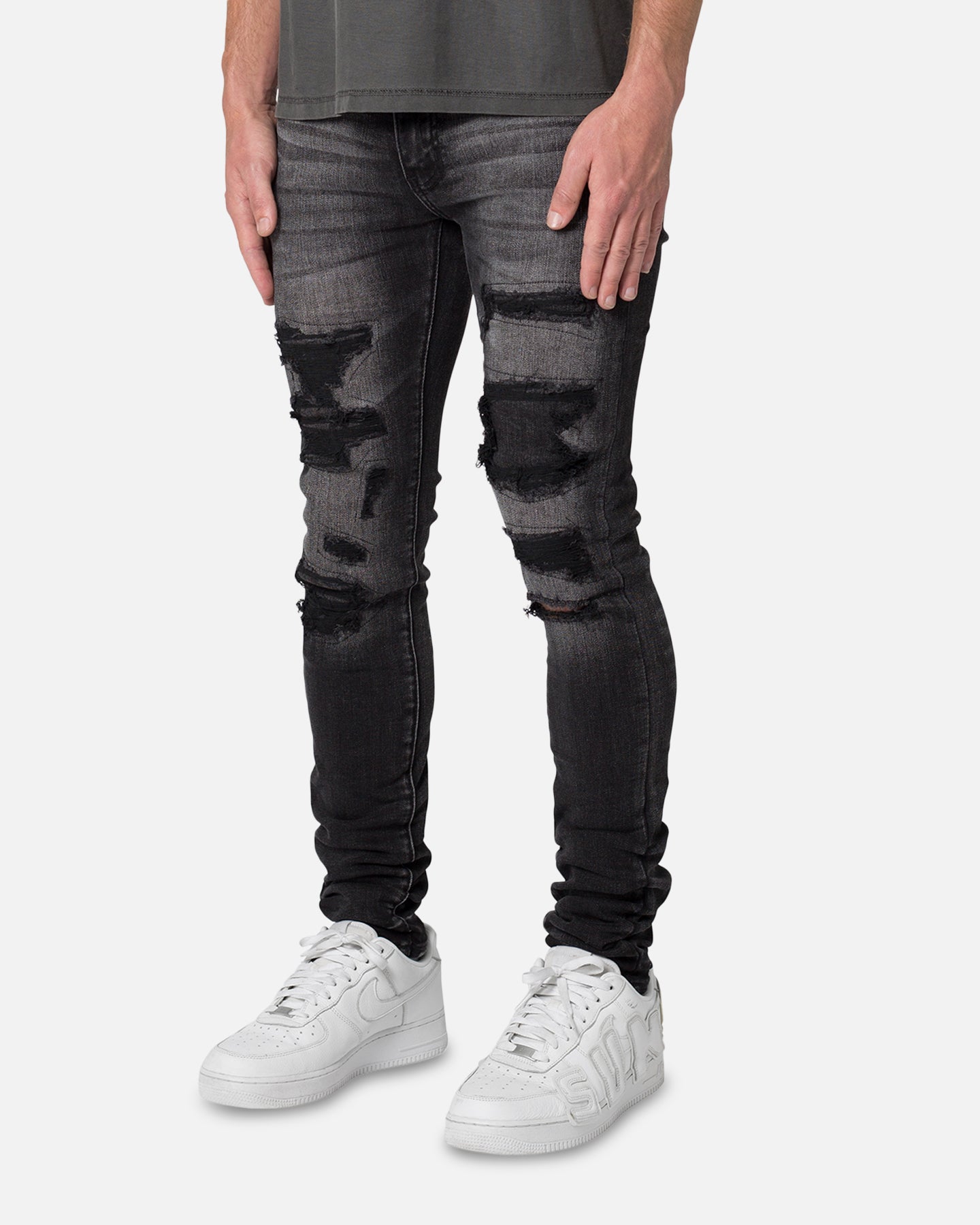 MNML X539 Skinny Denim Jeans Black