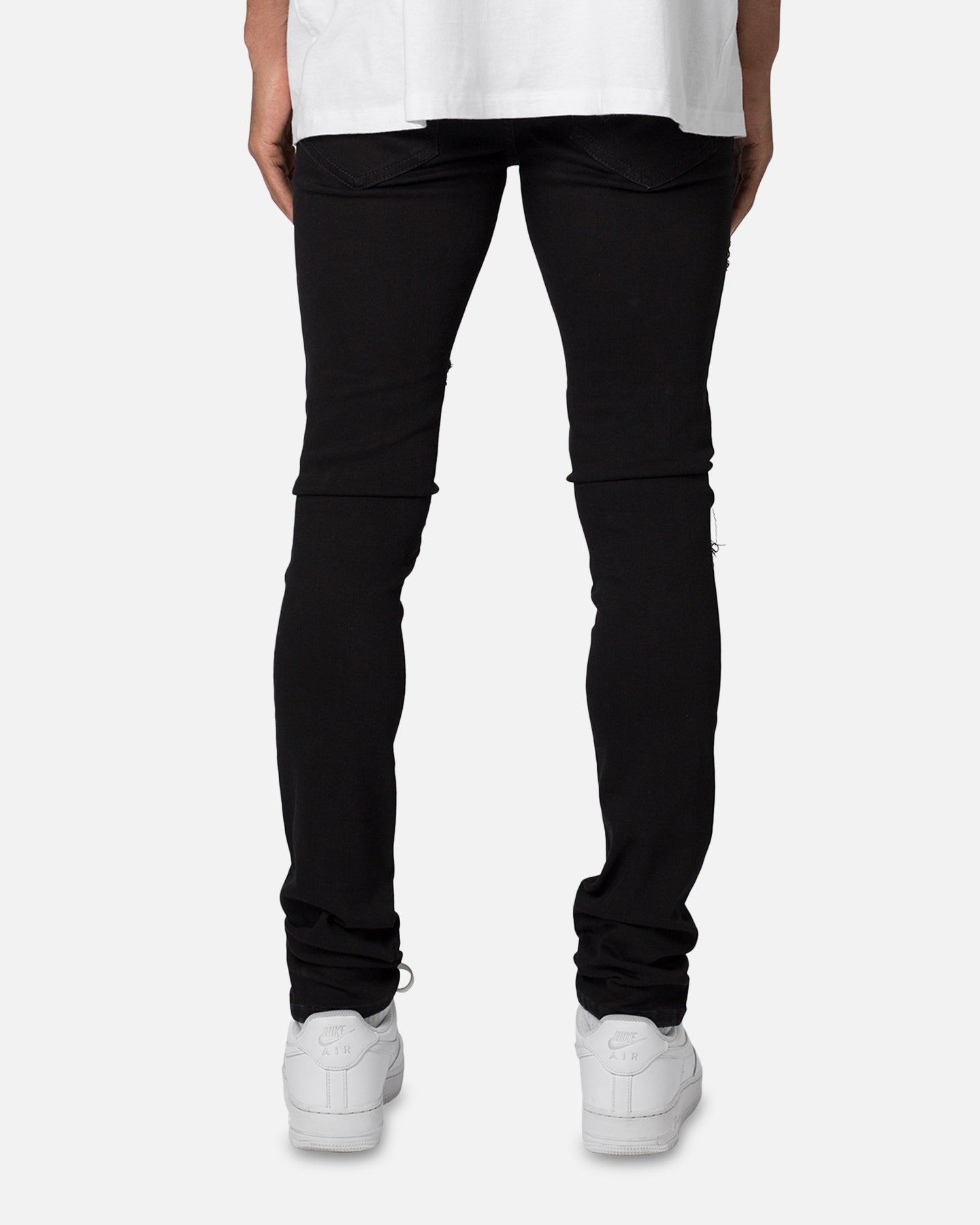 MNML X555 Crystal Skinny Denim Jeans Black/Pink
