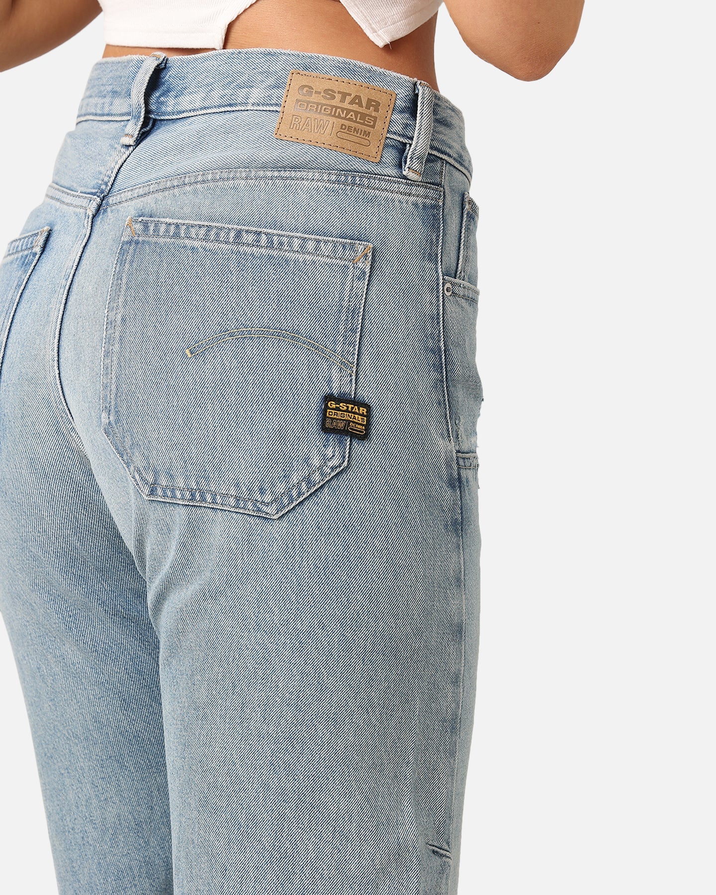 G-Star Women's Bowey 3D Carpenter Loose Jeans Sun Faded Fogbo