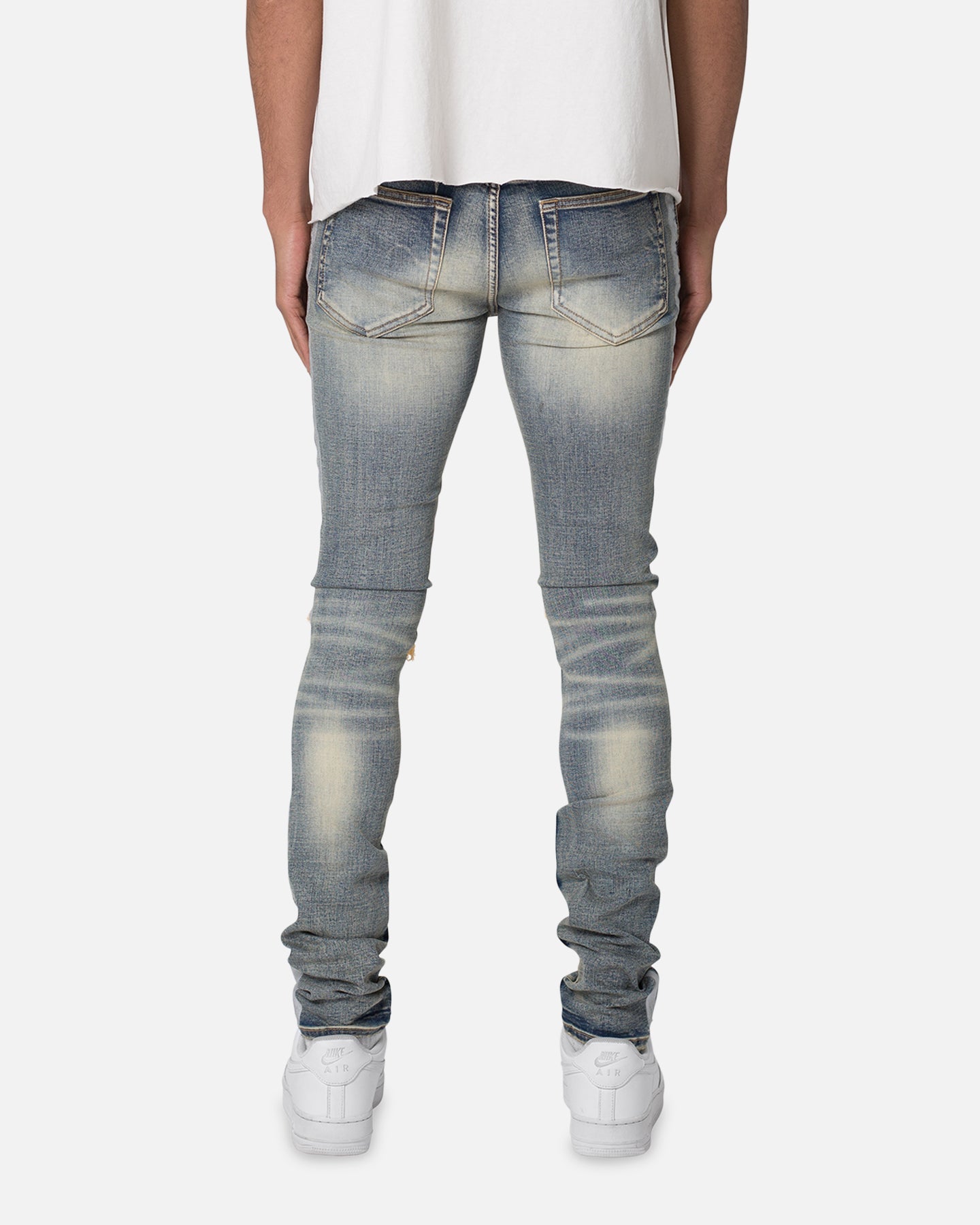 MNML X560 Skinny Glitter Denim Jeans Blue