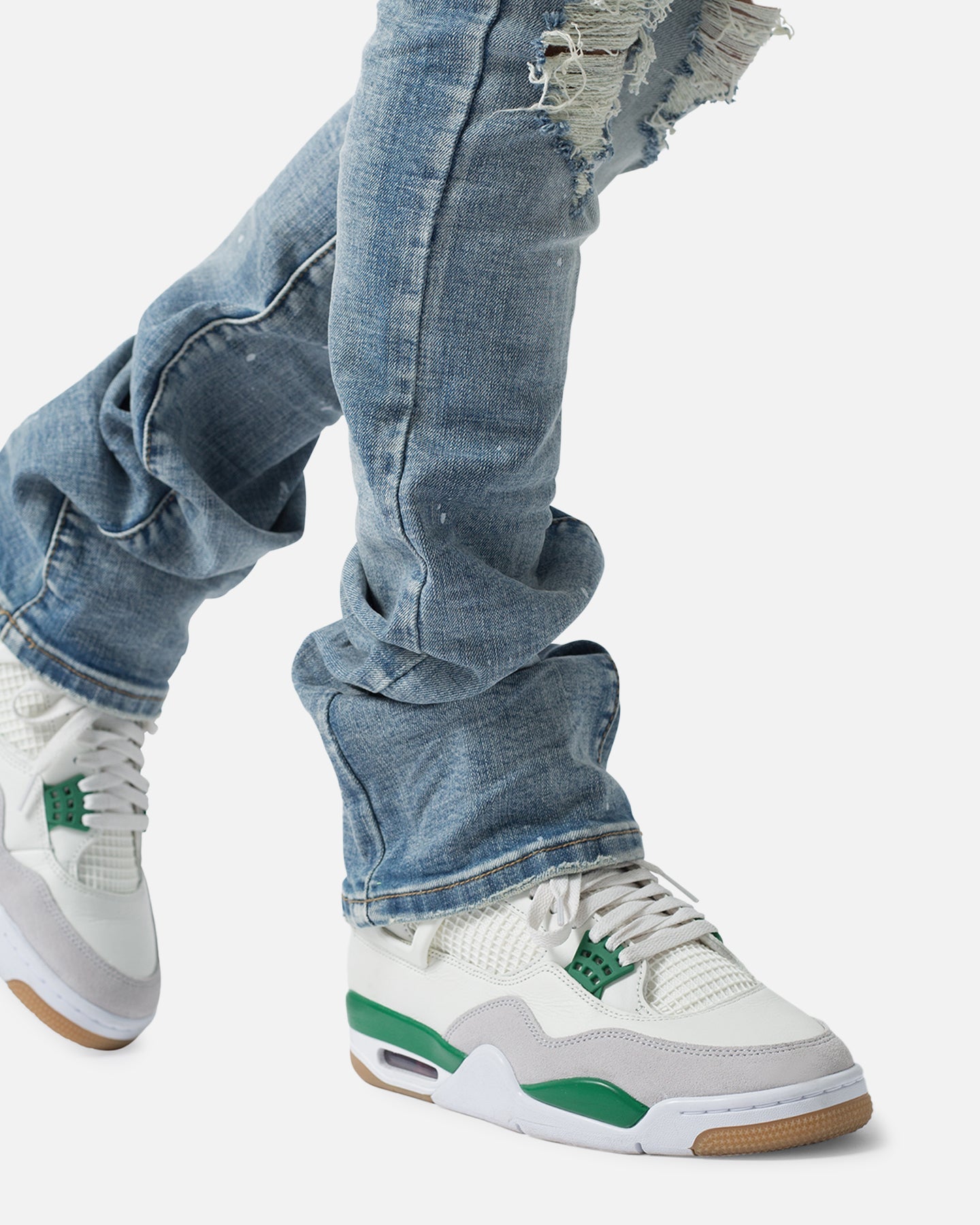 MNML X598 Pond Skinny Flare Denim Jeans Blue