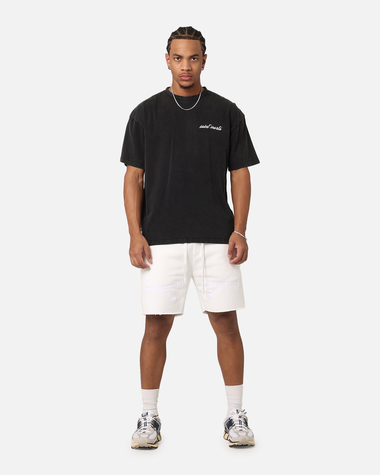 Saint Morta Bxnes Sweat Shorts Off White