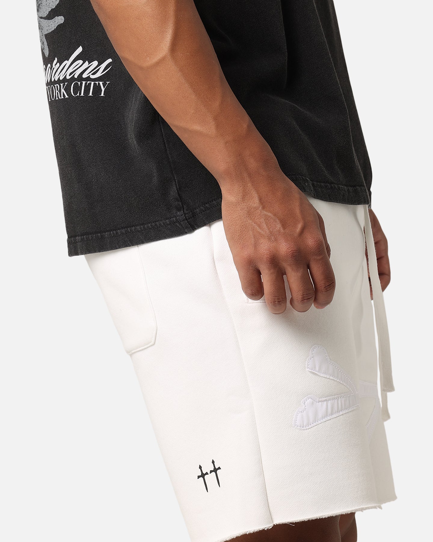 Saint Morta Bxnes Sweat Shorts Off White
