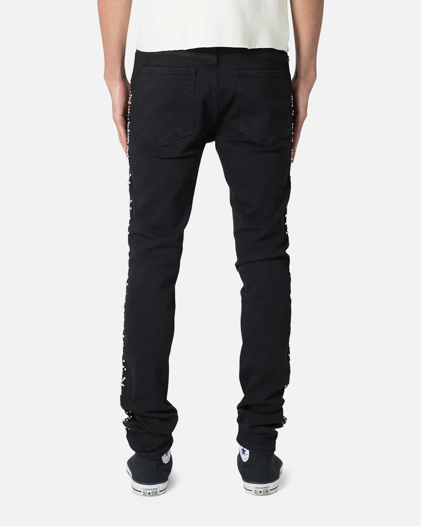 MNML X620 Studded Skinny Denim Jean Black