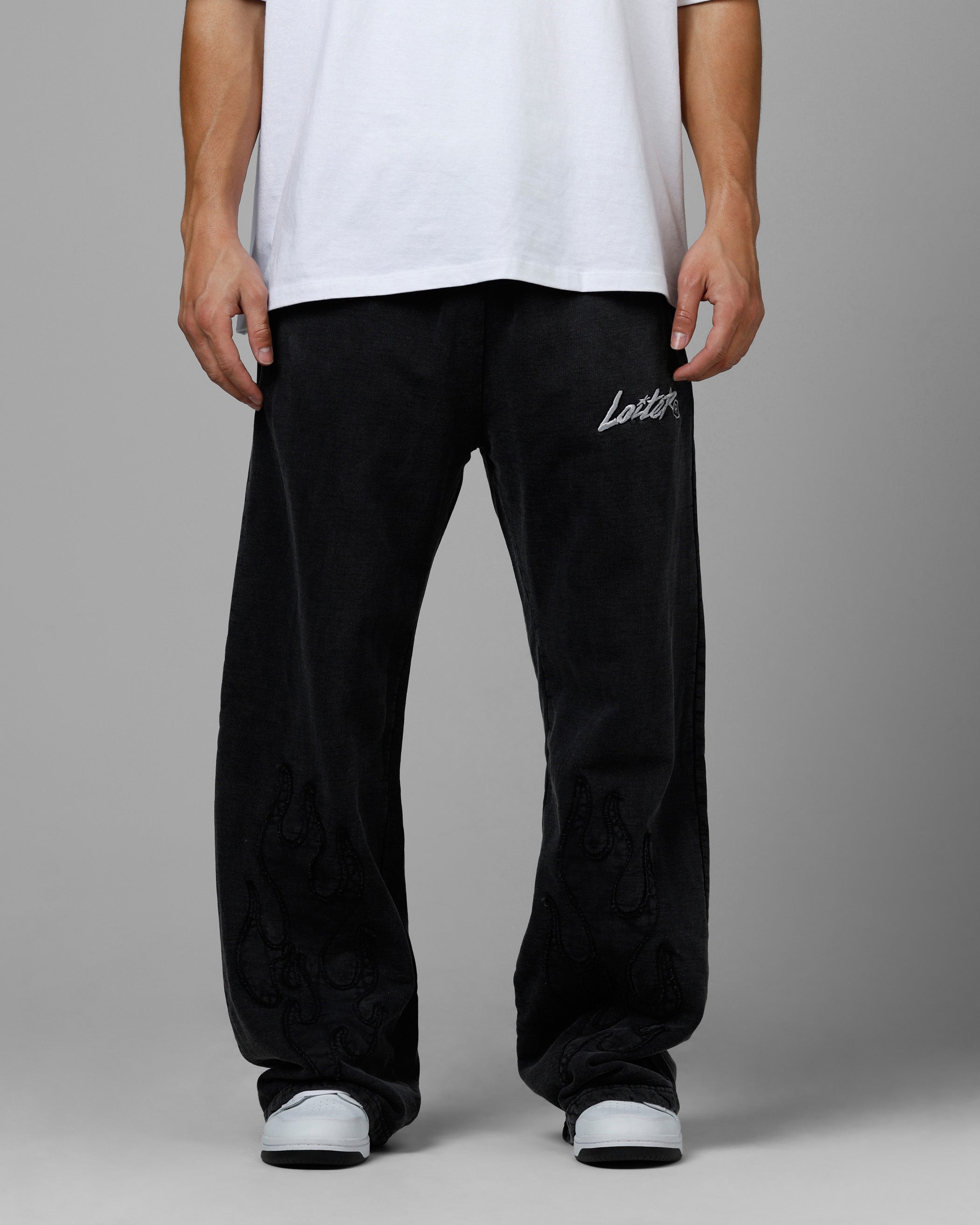 Loiter Inferno Sweatpants Washed Black