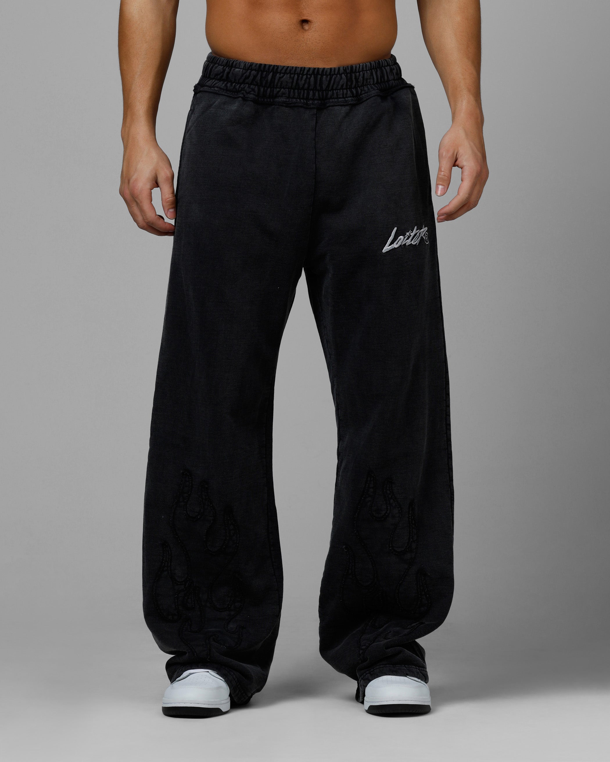 Loiter Inferno Sweatpants Washed Black