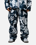 MNML Graffiti Coach Pants Black/White