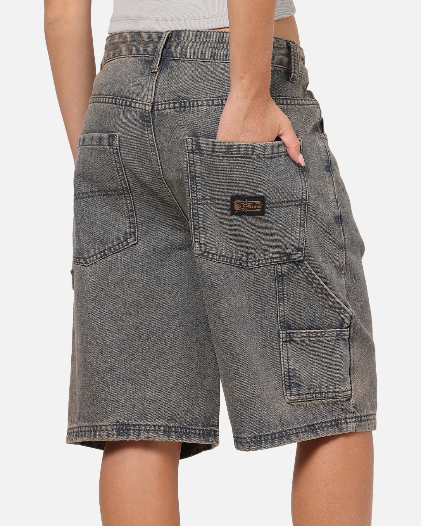 Carre Carpenter Jorts Washed Grey