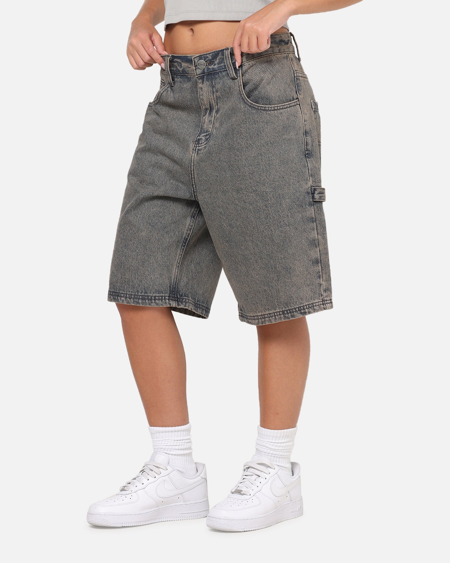 Carre Carpenter Jorts Washed Grey