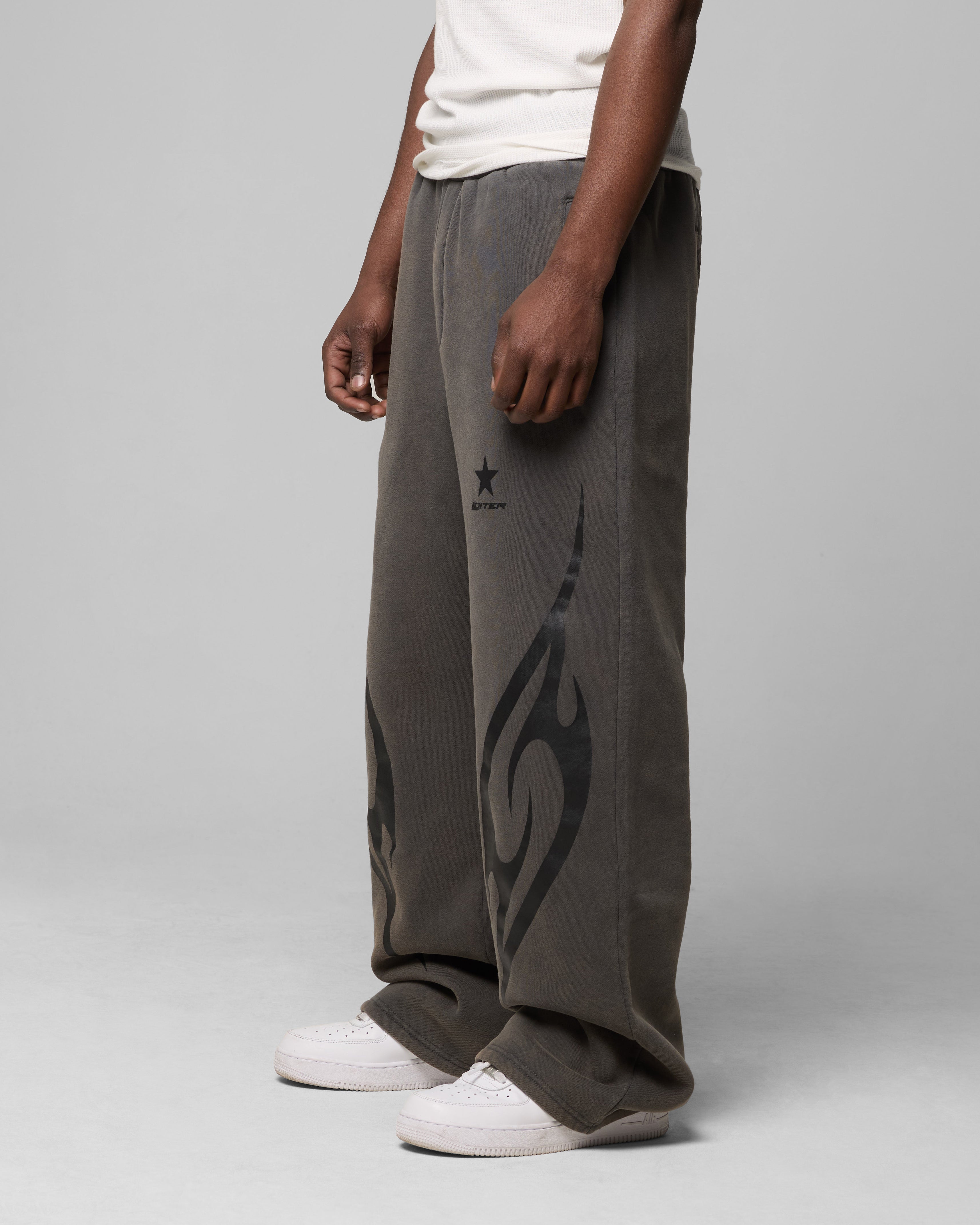Loiter Cyber Sweat Pants Charcoal