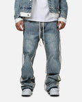 MNML Ultra Baggy Border GN8 Denim Jeans Blue/White