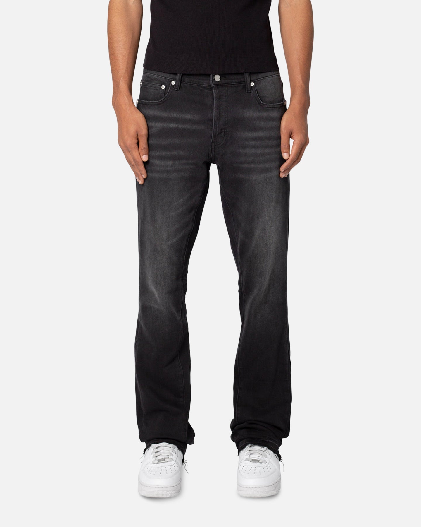MNML M524 Slim Stacked Denim Jeans Washed Black