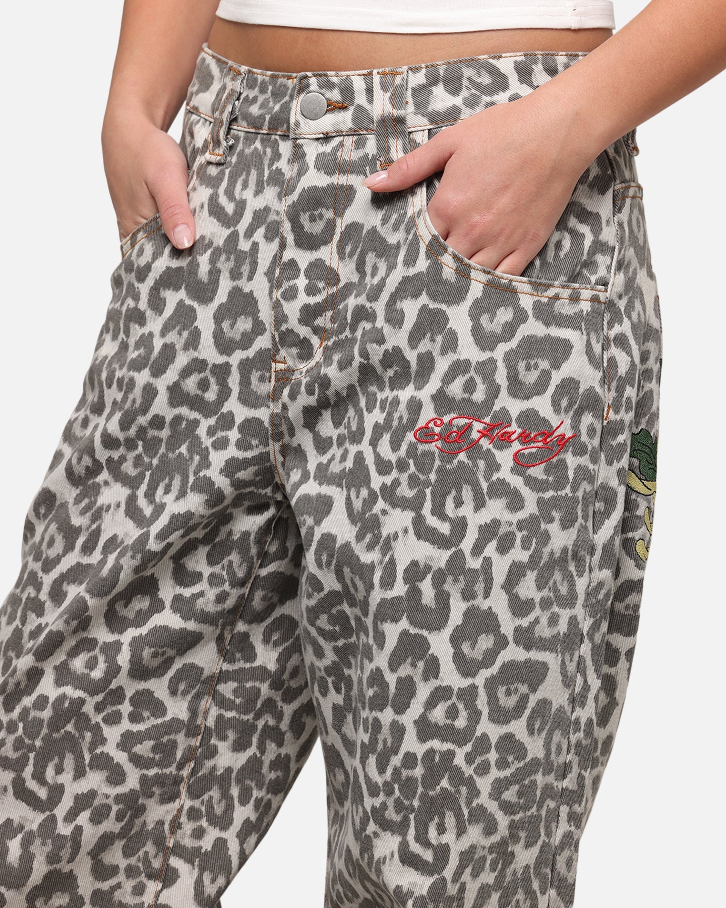 Ed Hardy Women's Leopard Jeans Leopard