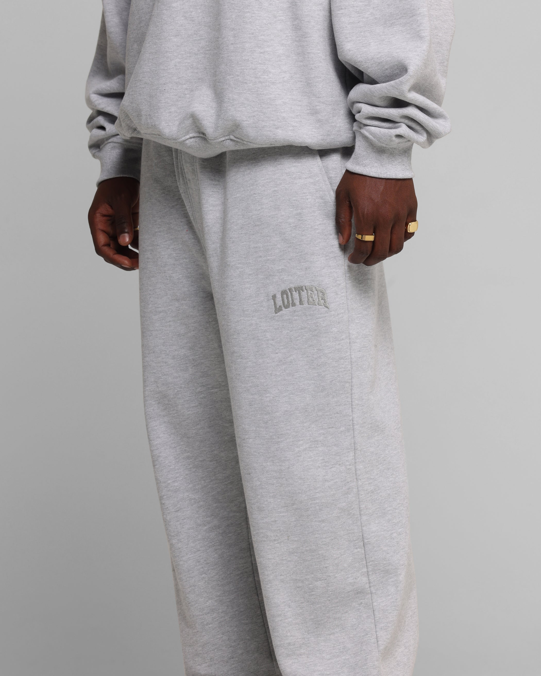 Loiter Arch Premium Sweat Pants Grey