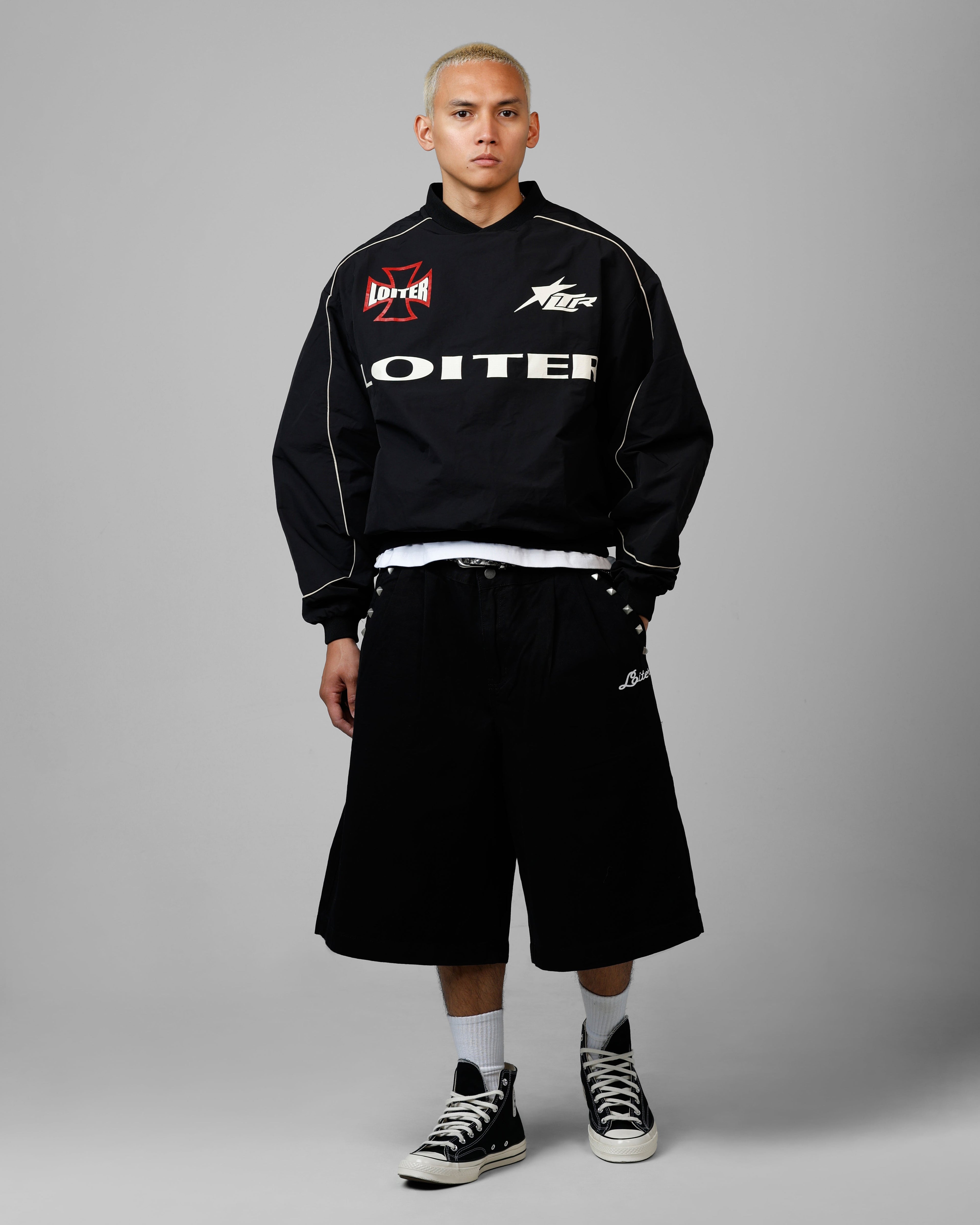Loiter 3 Quarter Shorts Black