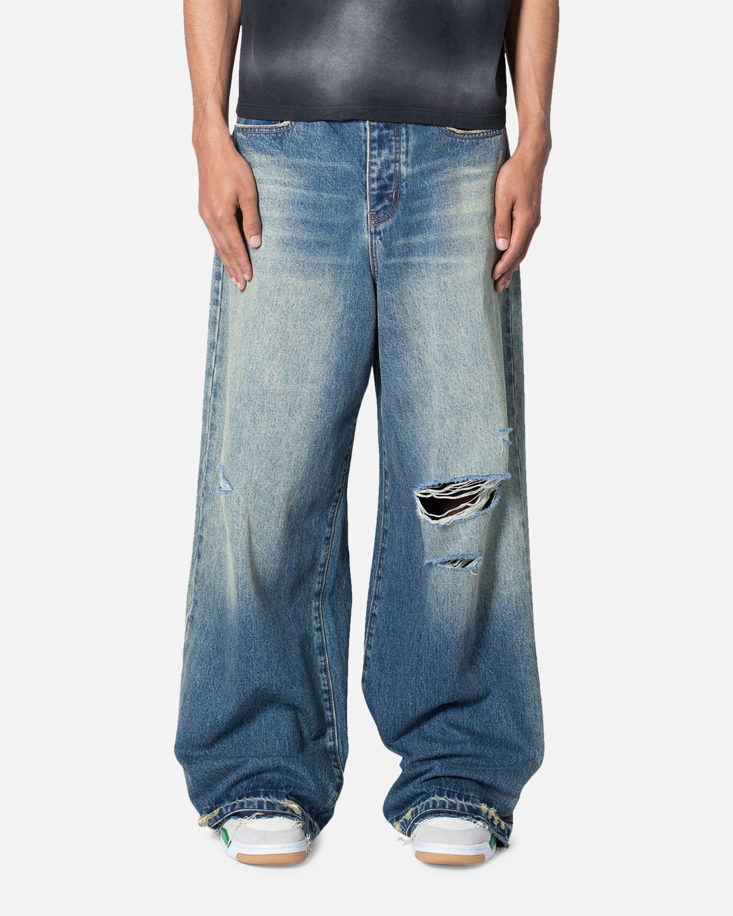MNML Baggy Rave Denim Jeans Blue