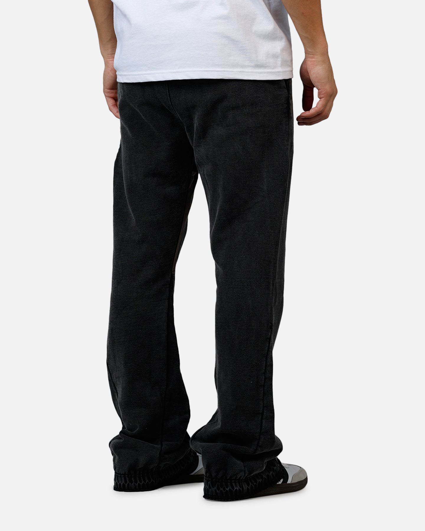 MNML Contrast Bootcut Sweatpants Vintage Black