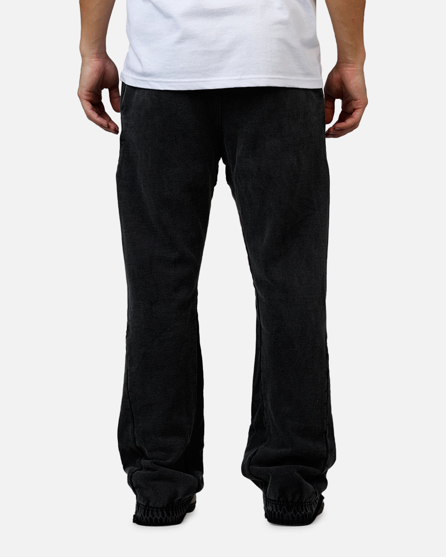 MNML Contrast Bootcut Sweatpants Vintage Black