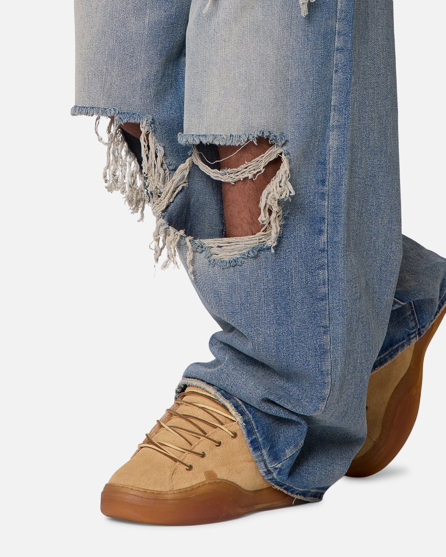 MNML Rave Distressed Jeans Vintage Blue