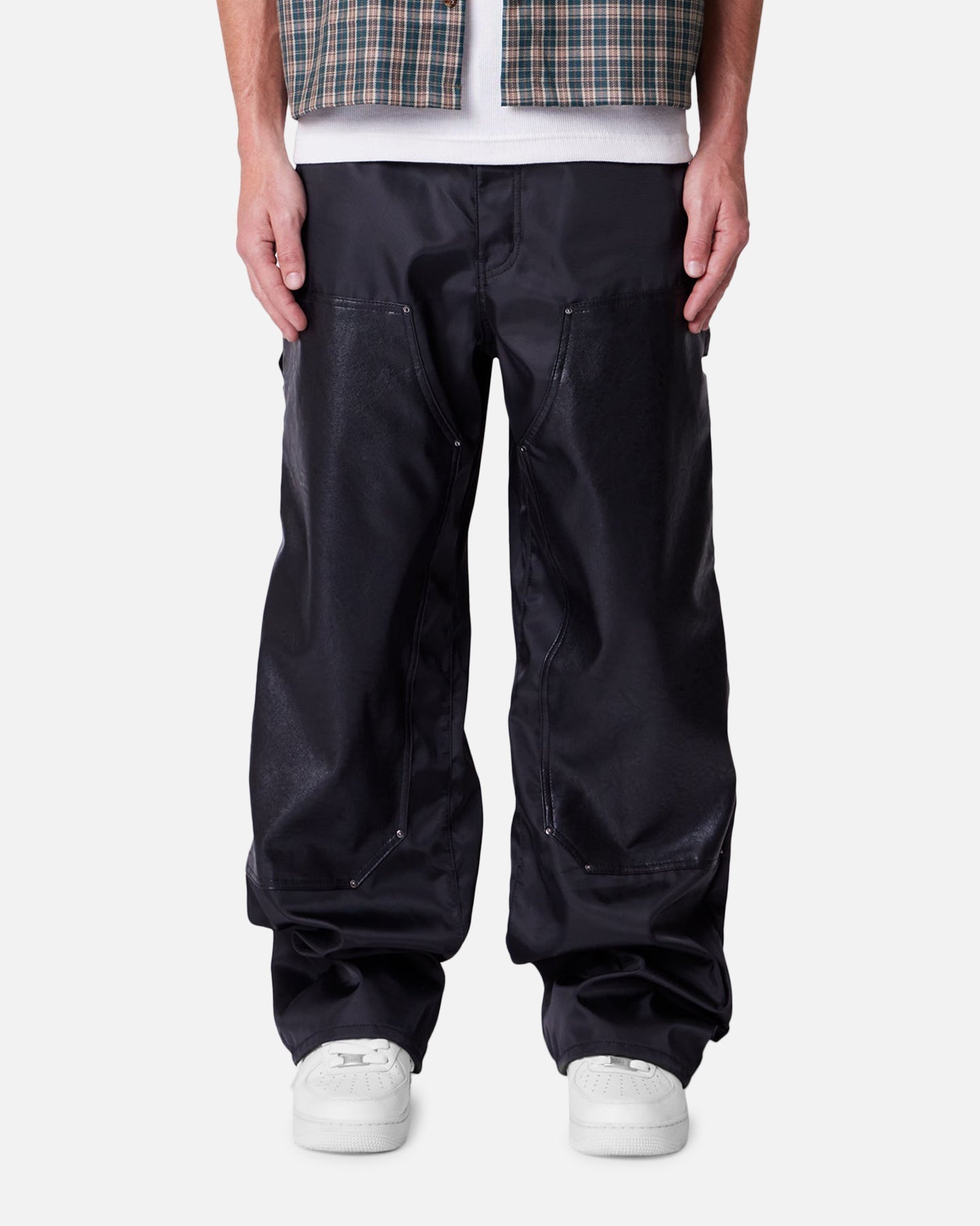 MNML Baggy Nylon Carpenter Pants Black
