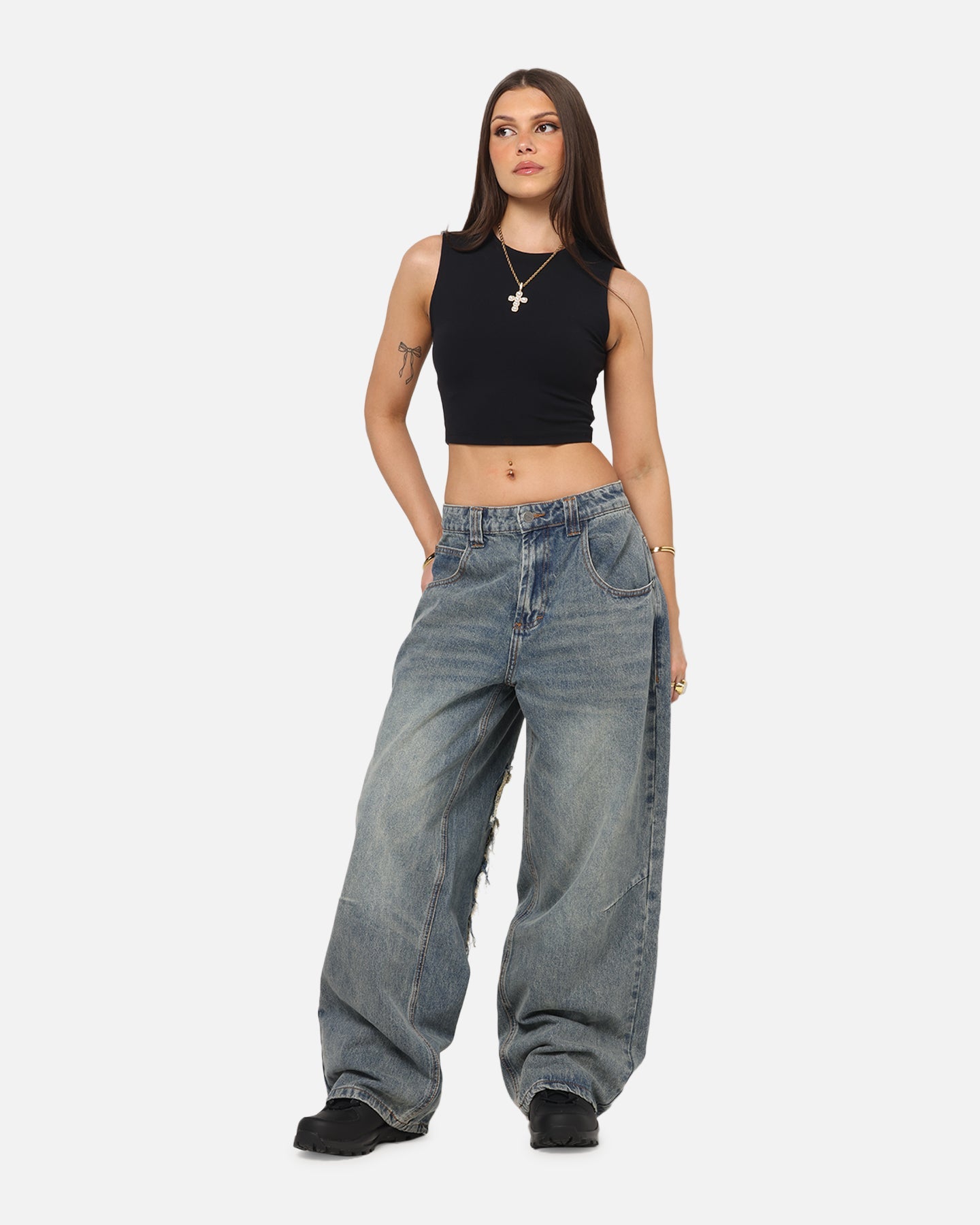 Saint Morta Amplus Crossfire Jeans Dirty Denim