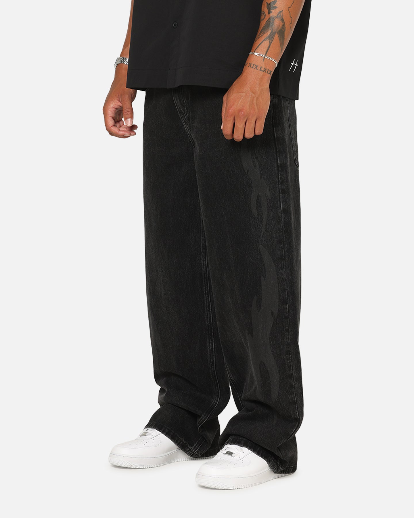 Saint Morta Amplus Infernal Rinse Jeans Black