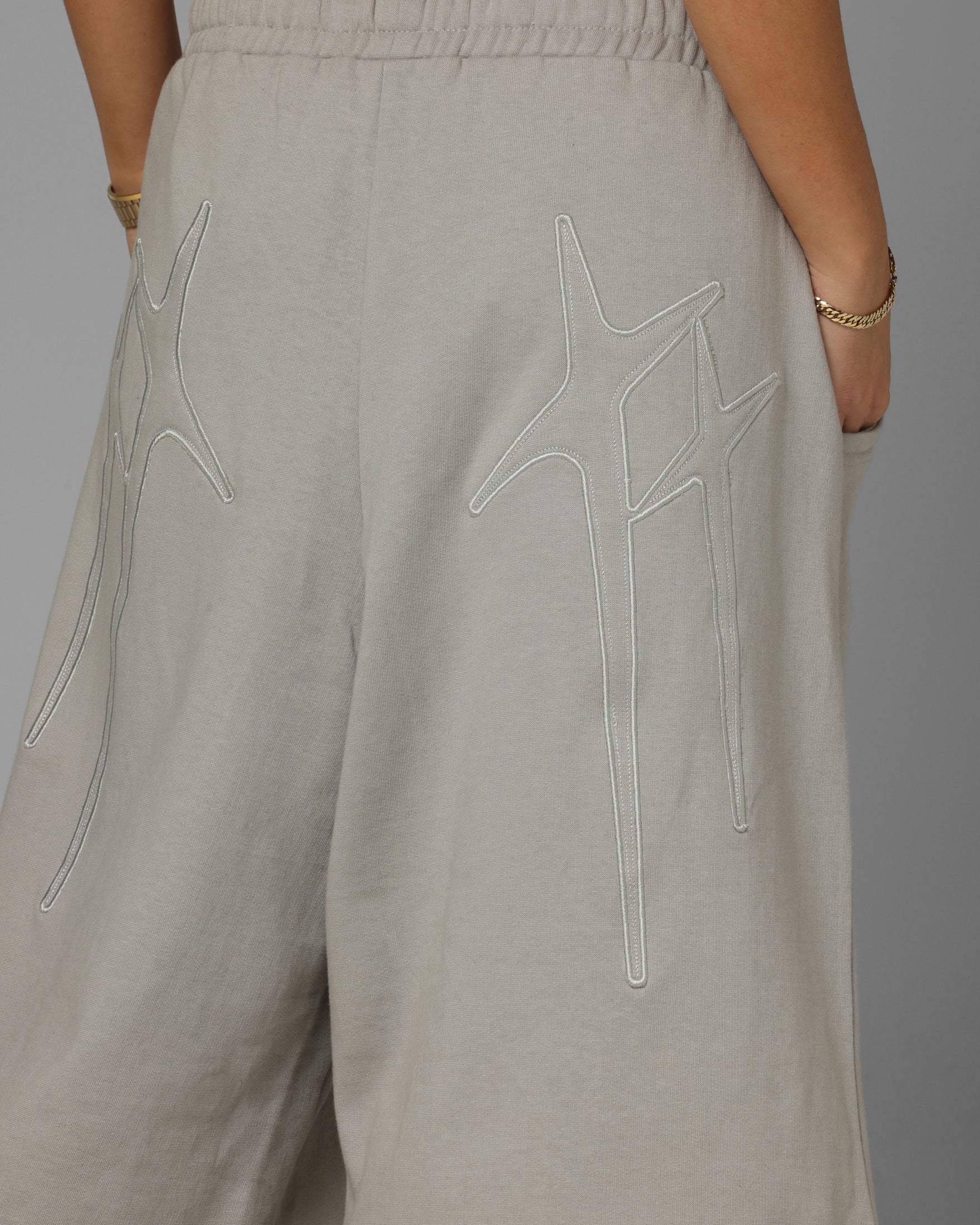 Loiter Destruct Sweat Shorts Grey