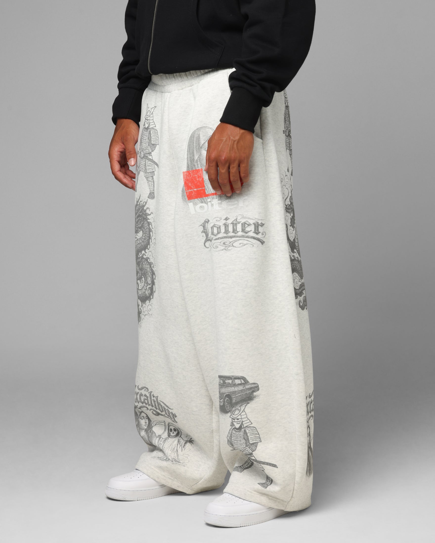 Loiter Holy Flame Sweatpants Grey