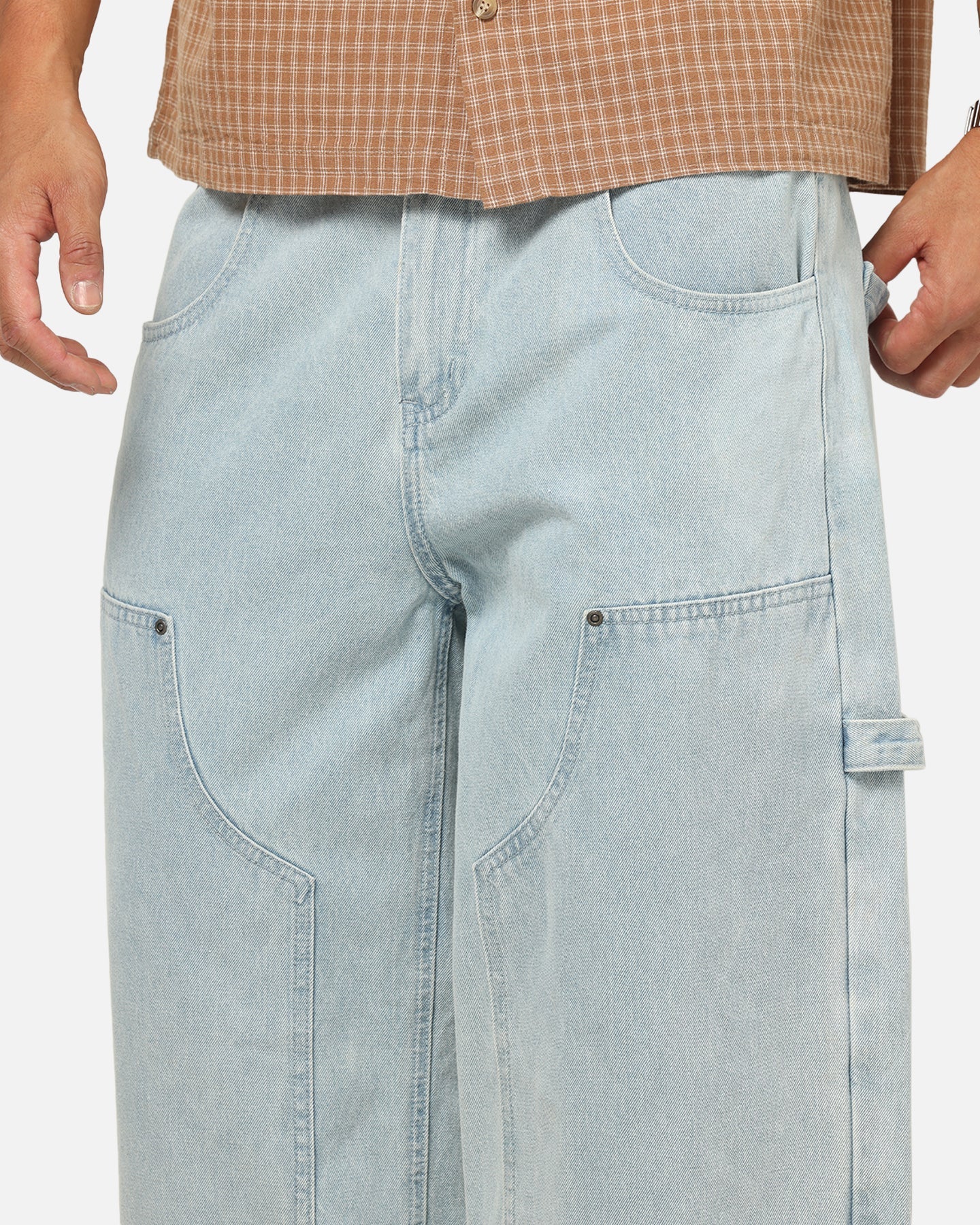Carre Baggy Work Jeans Light Blue Wash