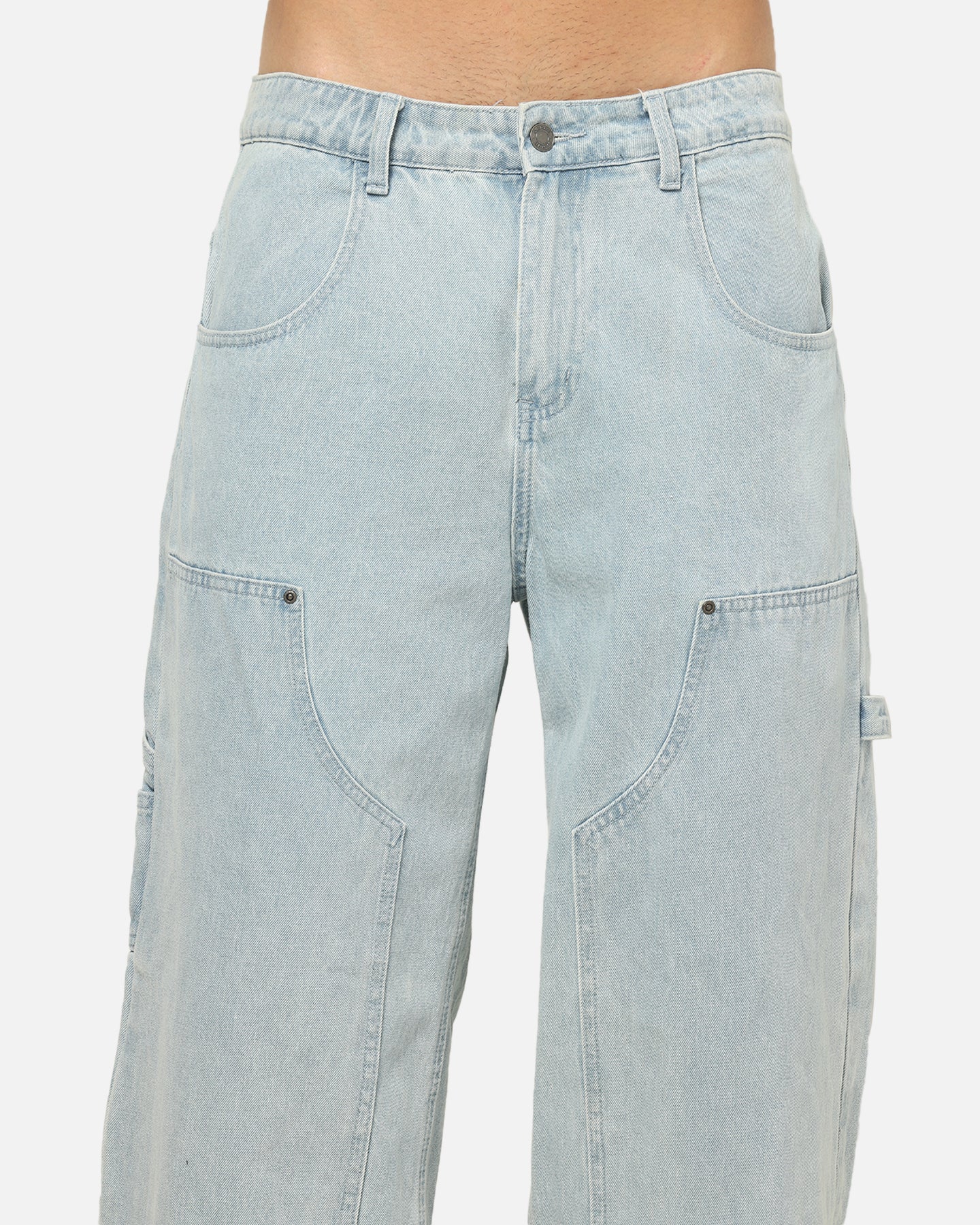 Carre Baggy Work Jeans Light Blue Wash