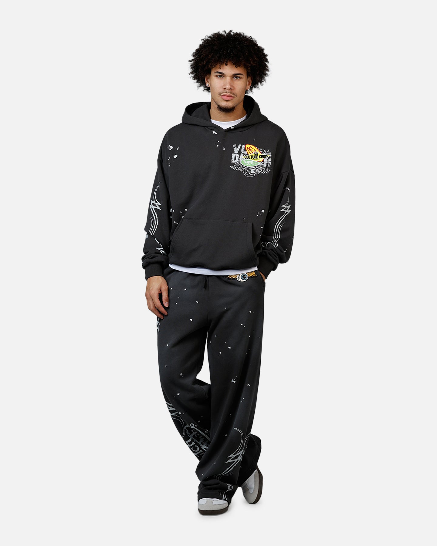 Von Dutch X Culture Kings CK Sweatpants Washed Black
