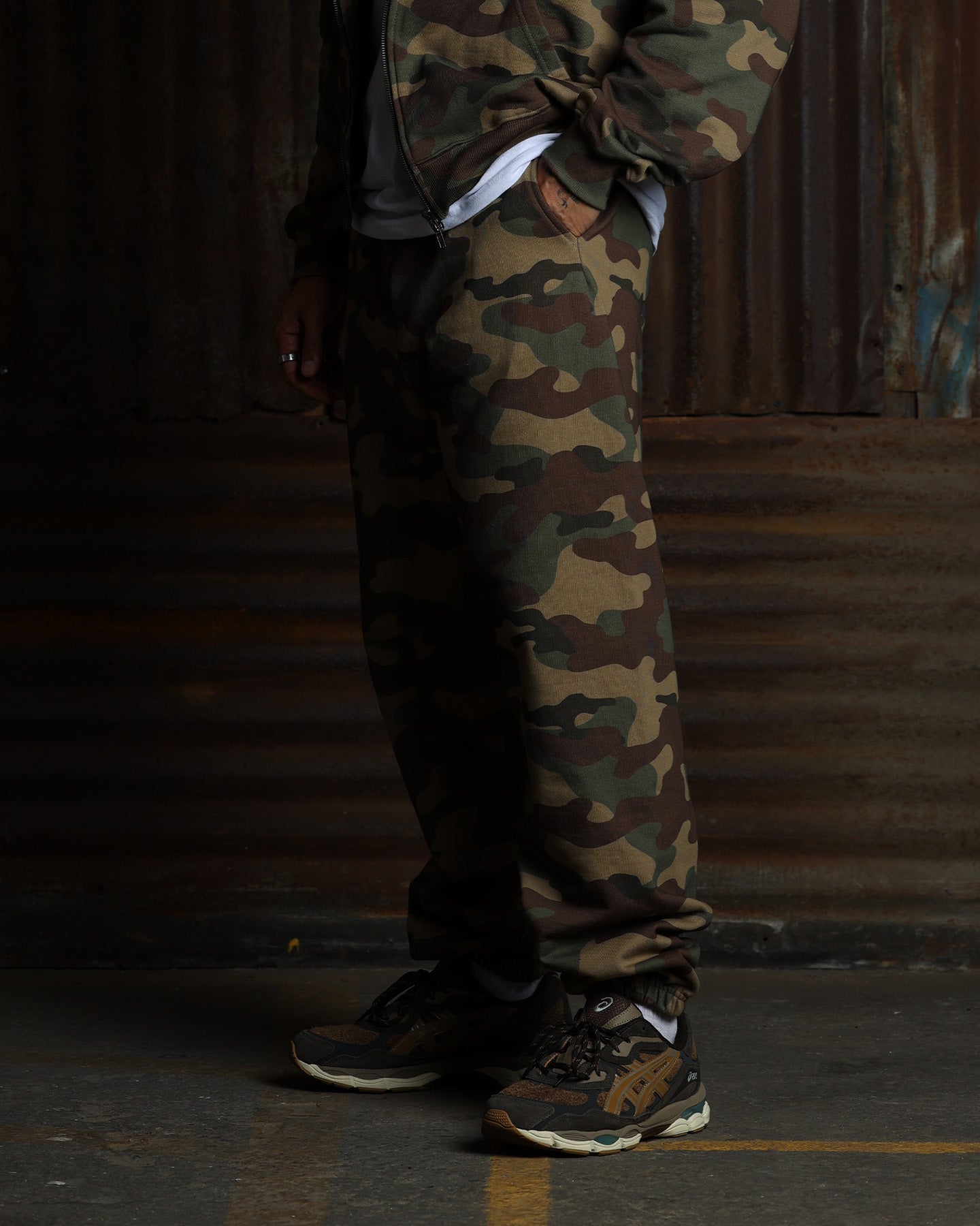 American Thrift Jogger Pants Camo