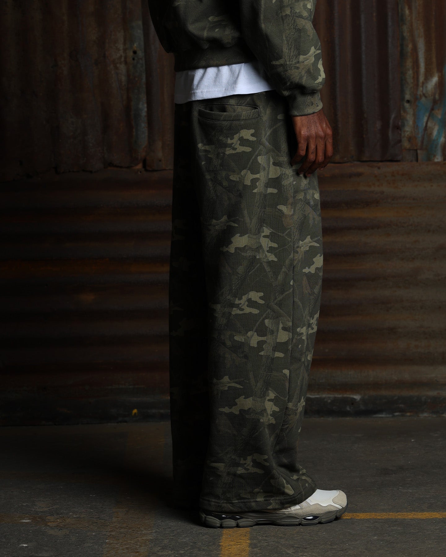 American Thrift Wide Leg Pants Camo