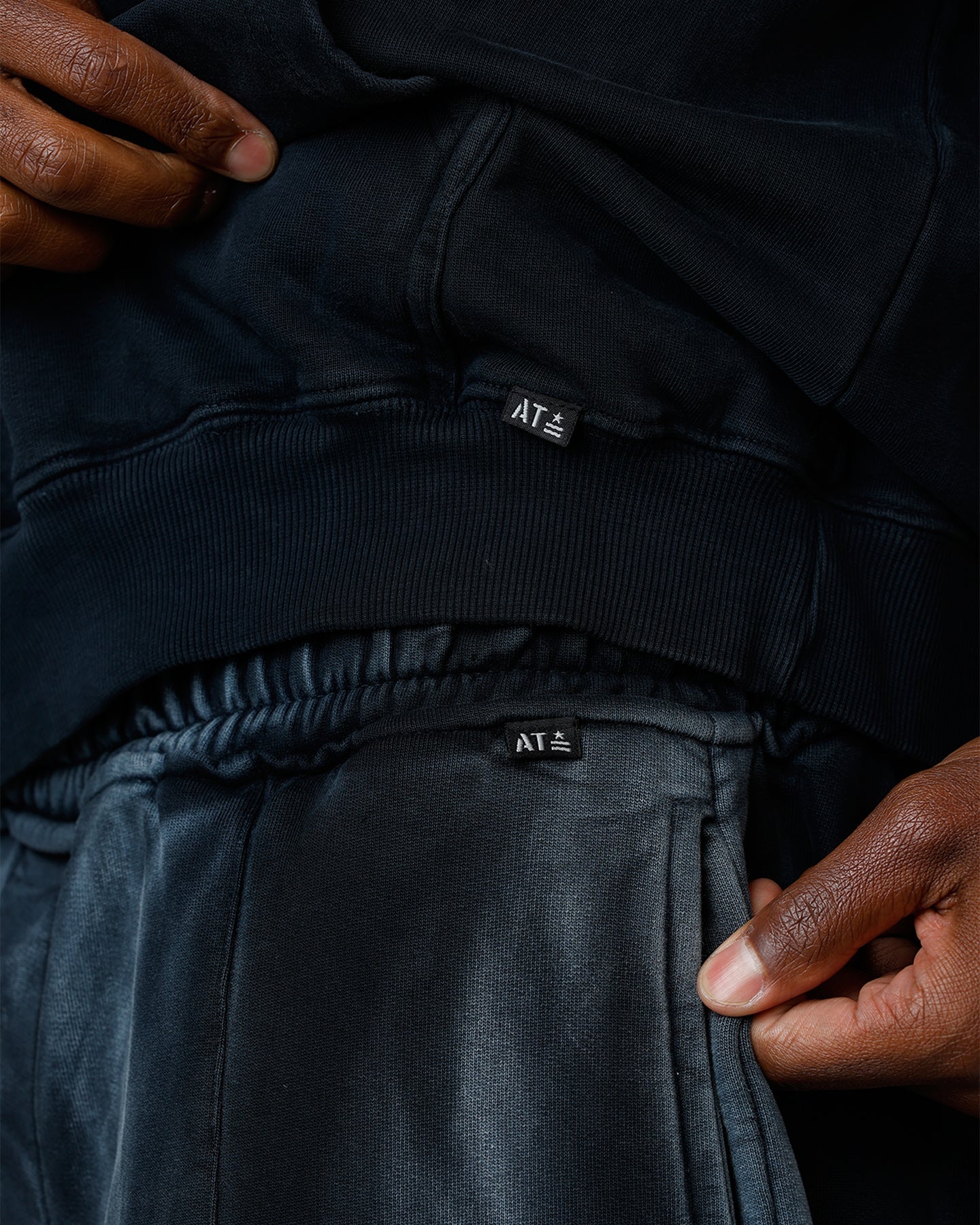 American Thrift Wide Leg Pants Washed Black