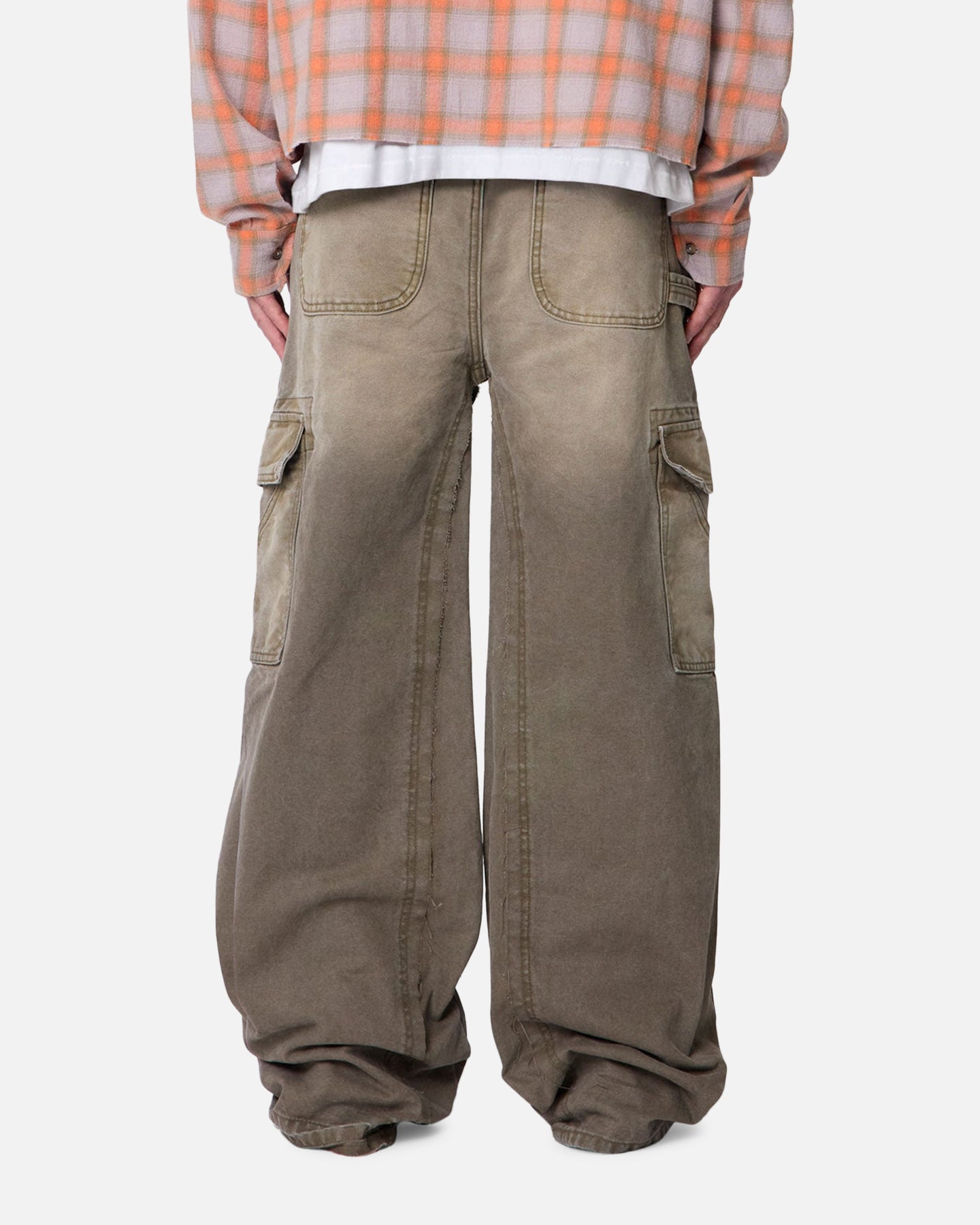 MNML Double Knee Cargo Pants Olive