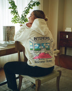 "Interiors" Oversized Lux Hoodie in Heather Gray