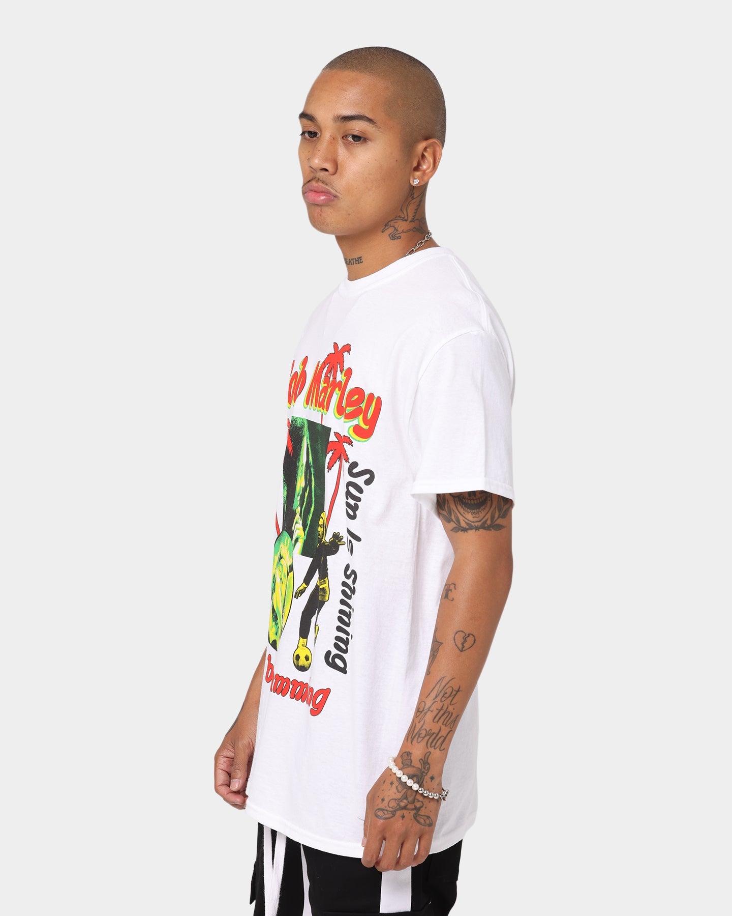 Bob Marley Jammin Soccer T-Shirt White