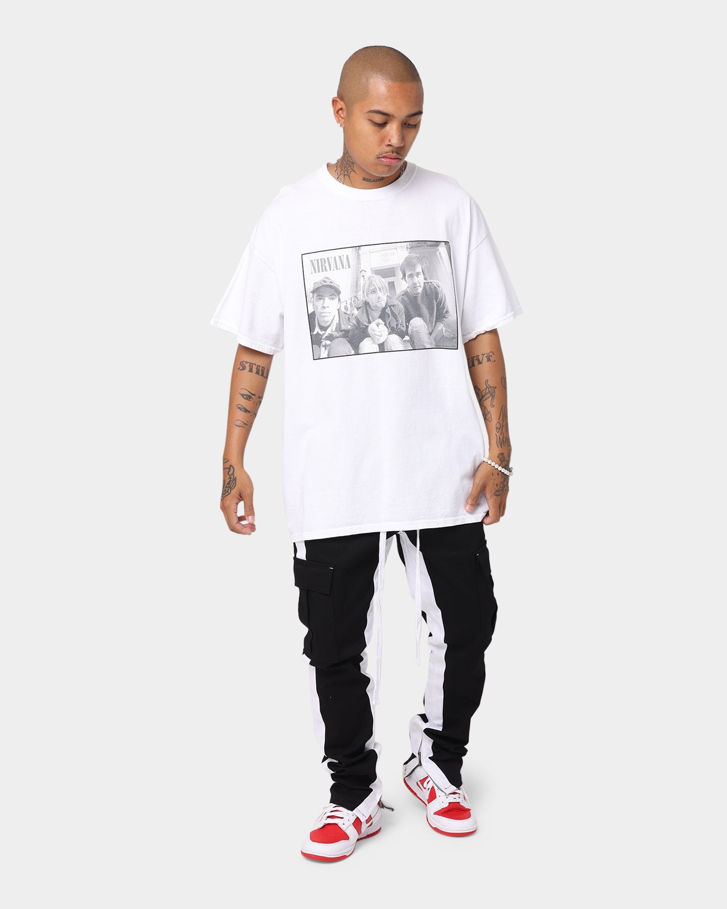 Nirvana Band Photo Vintage T-Shirt White