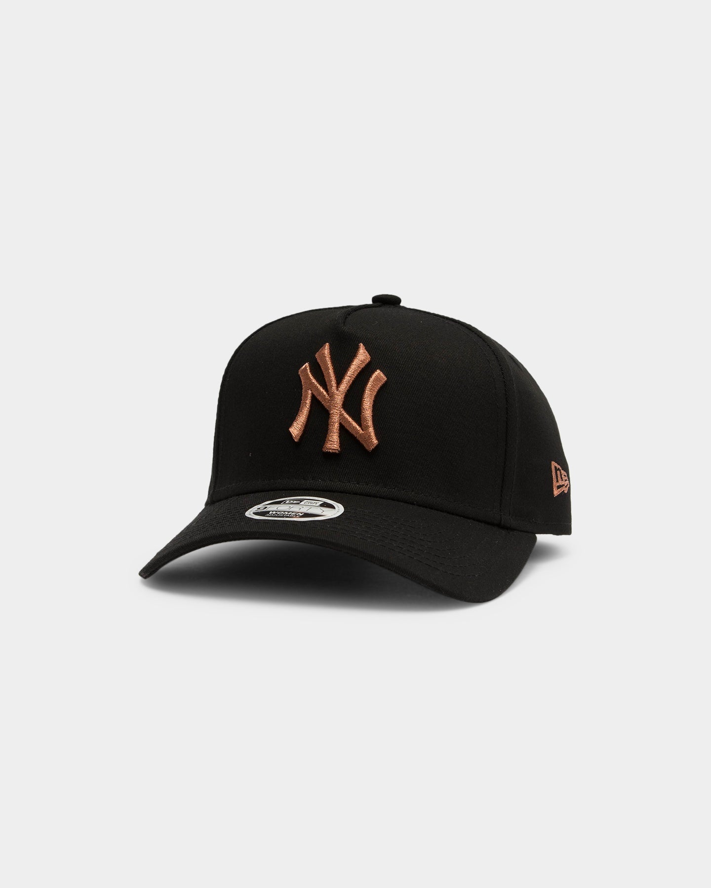 New Era Women's New York Yankees 9FORTY A-Frame Strapback Black/Rose Gold